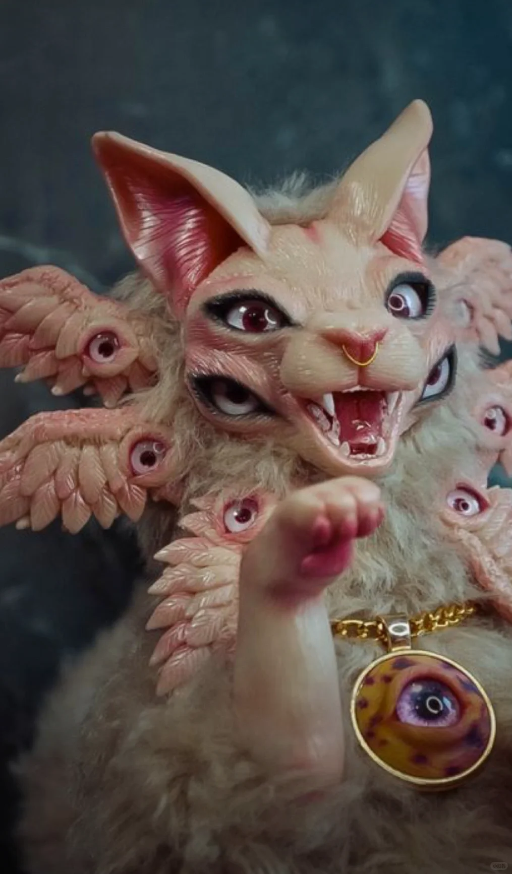 石塑黏土灵猫创意手工雕刻兽偶?-黏土艺术