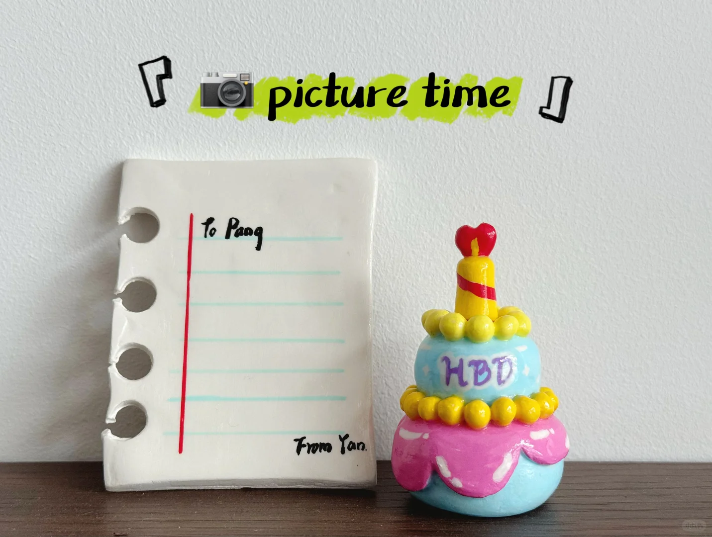 ?˖꙳◦石塑粘土初尝试：给闺蜜??