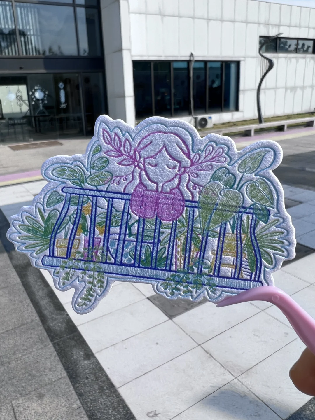 600克棉纸彩色印刷压印模切异形凹凸