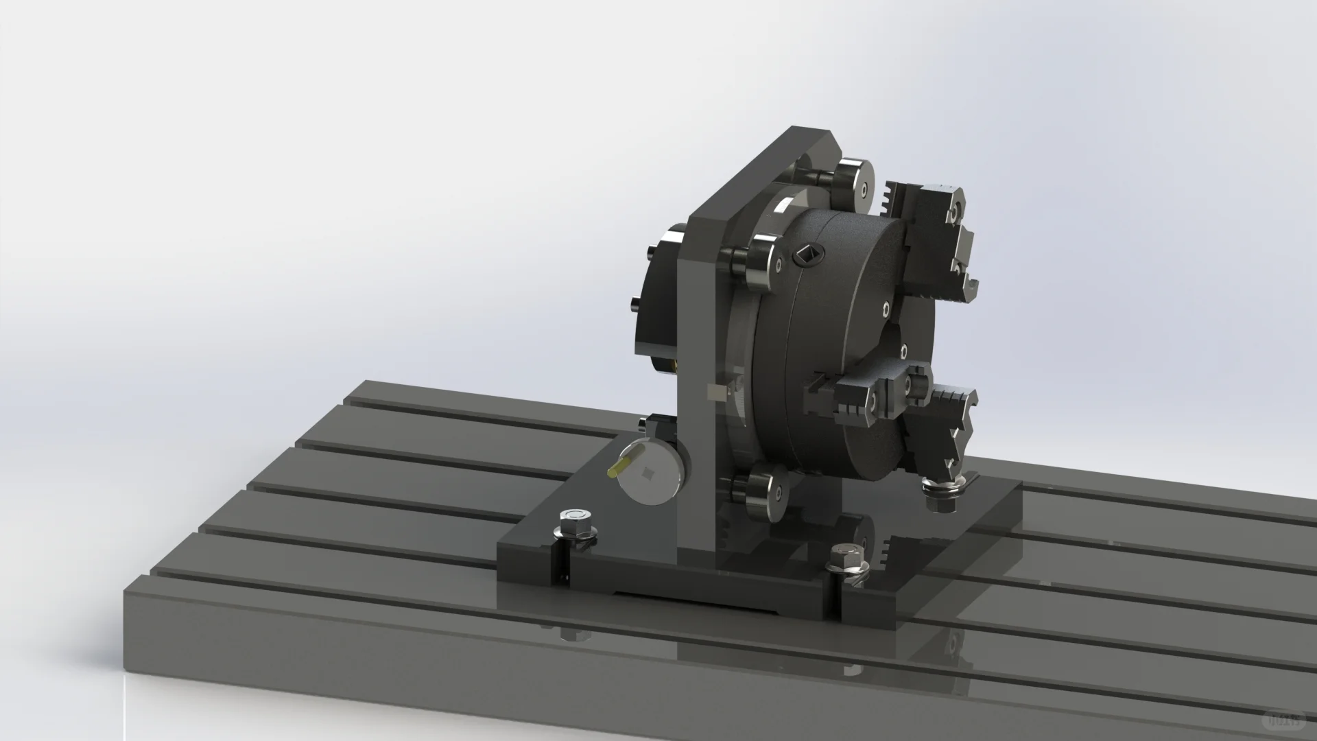 铣床装配旋转三爪卡盘夹具设计|机床设计