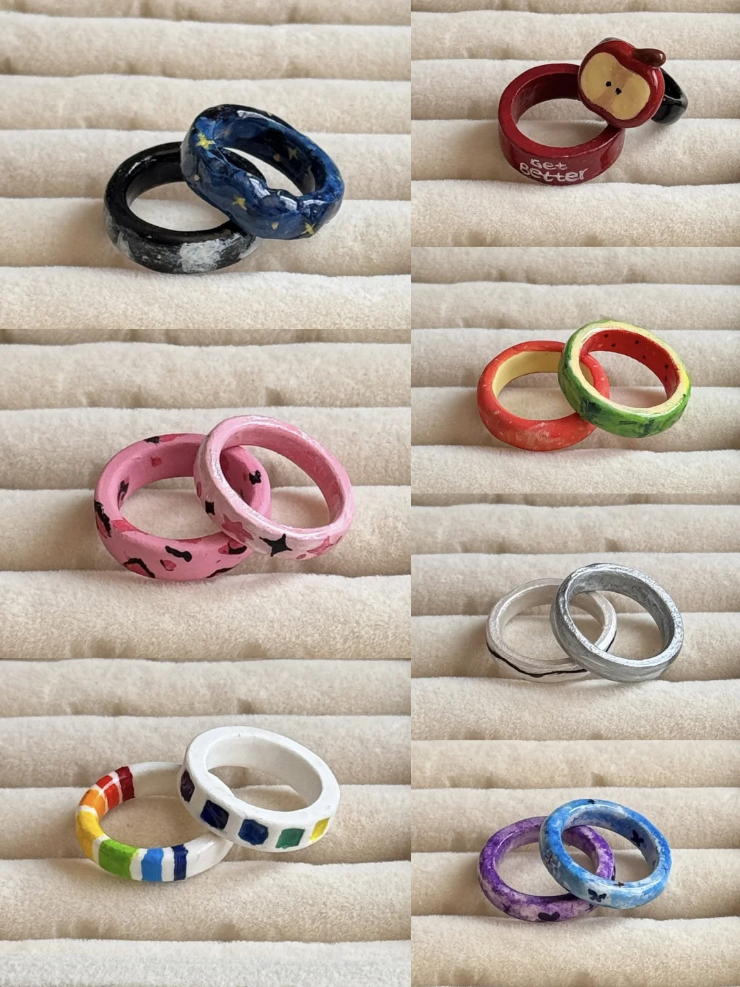 被这堆戒指治愈了！