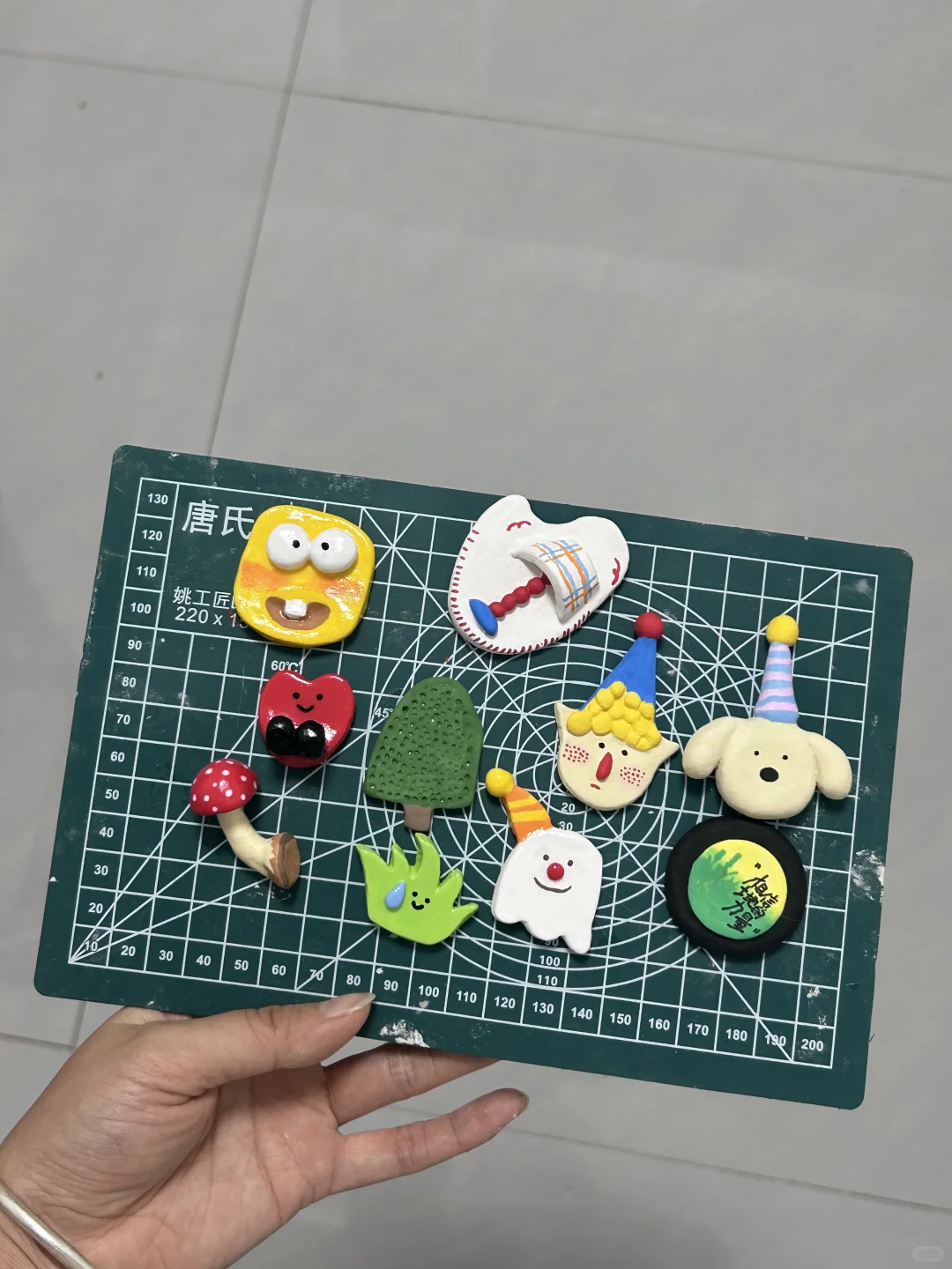 手工友人｜石塑粘土冰箱贴