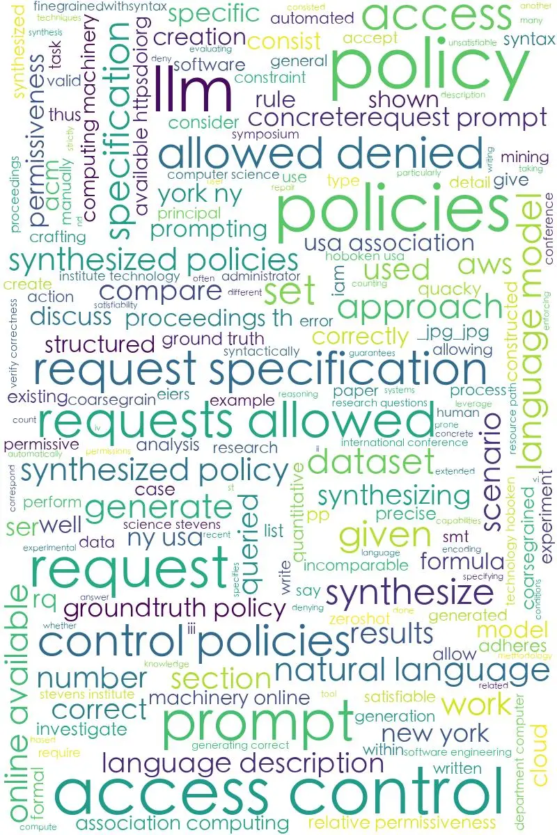 LLM新突破：自动生成访问控制策略