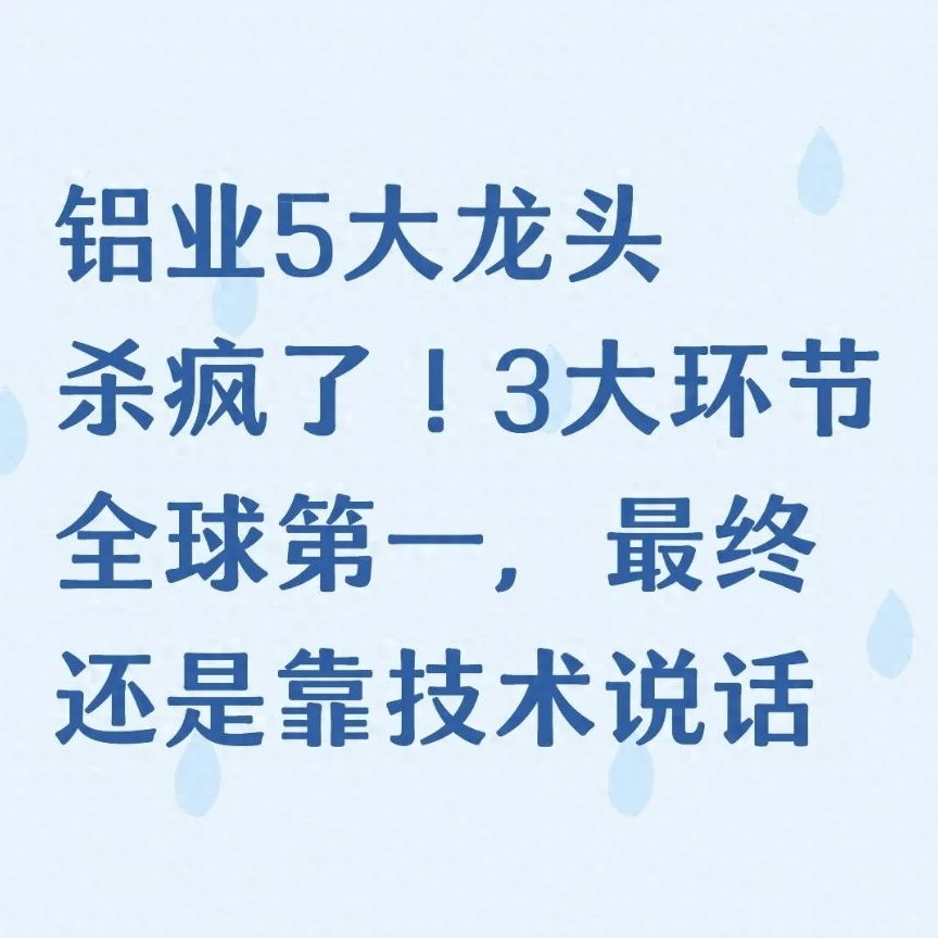 铝型材 铝业崛起！5大龙头激战全球，靠何技术称霸行业未来？