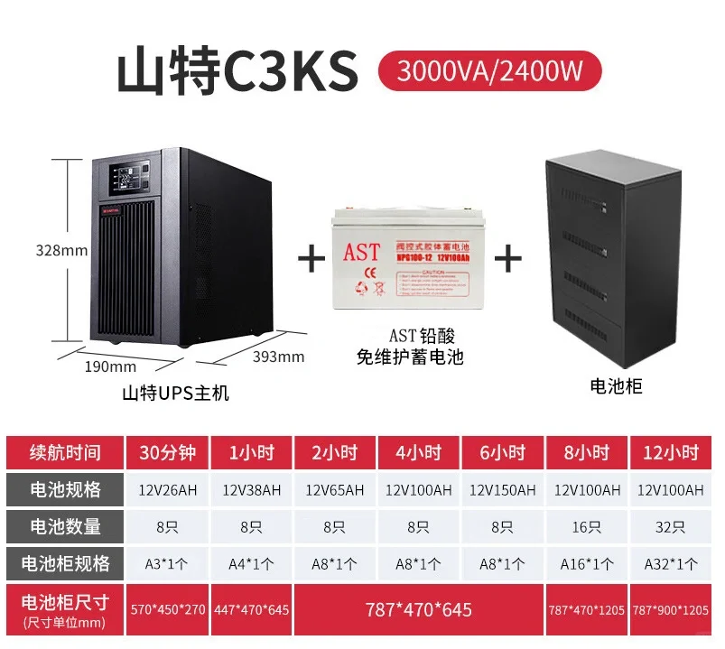 山特UPS电源蓄电池