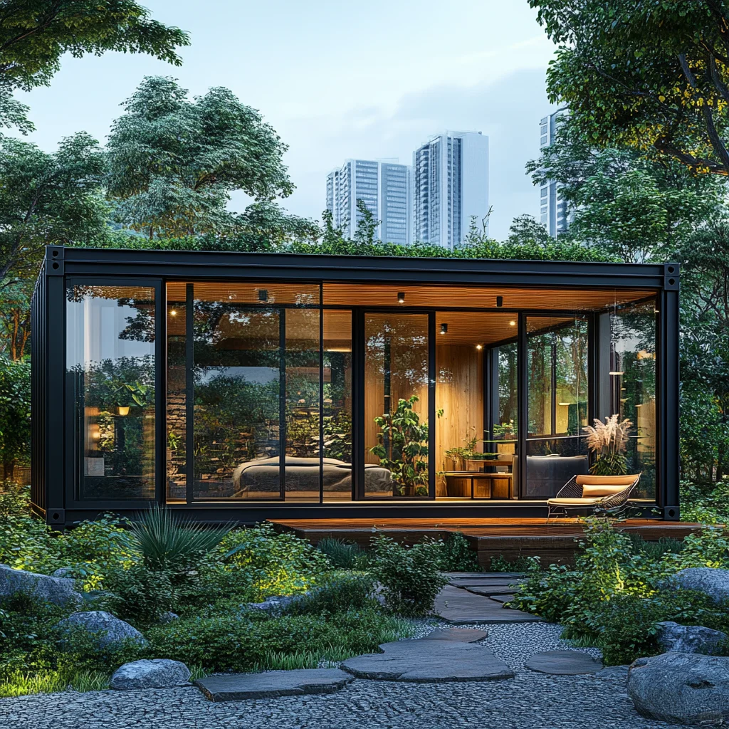 住进森林玻璃盒子啦｜集装箱改造的梦中情屋