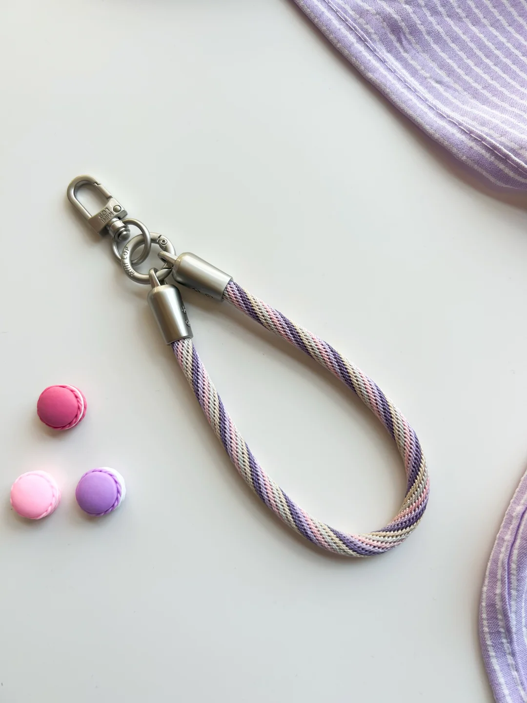 冬日里的马卡龙紫～温柔的手工挂绳