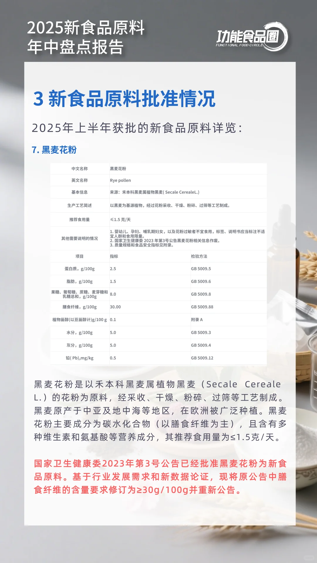 2025新食品原料年中盘点