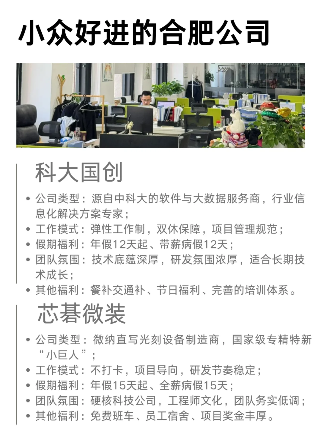 合肥看过来！合肥小众好进公司合集✨