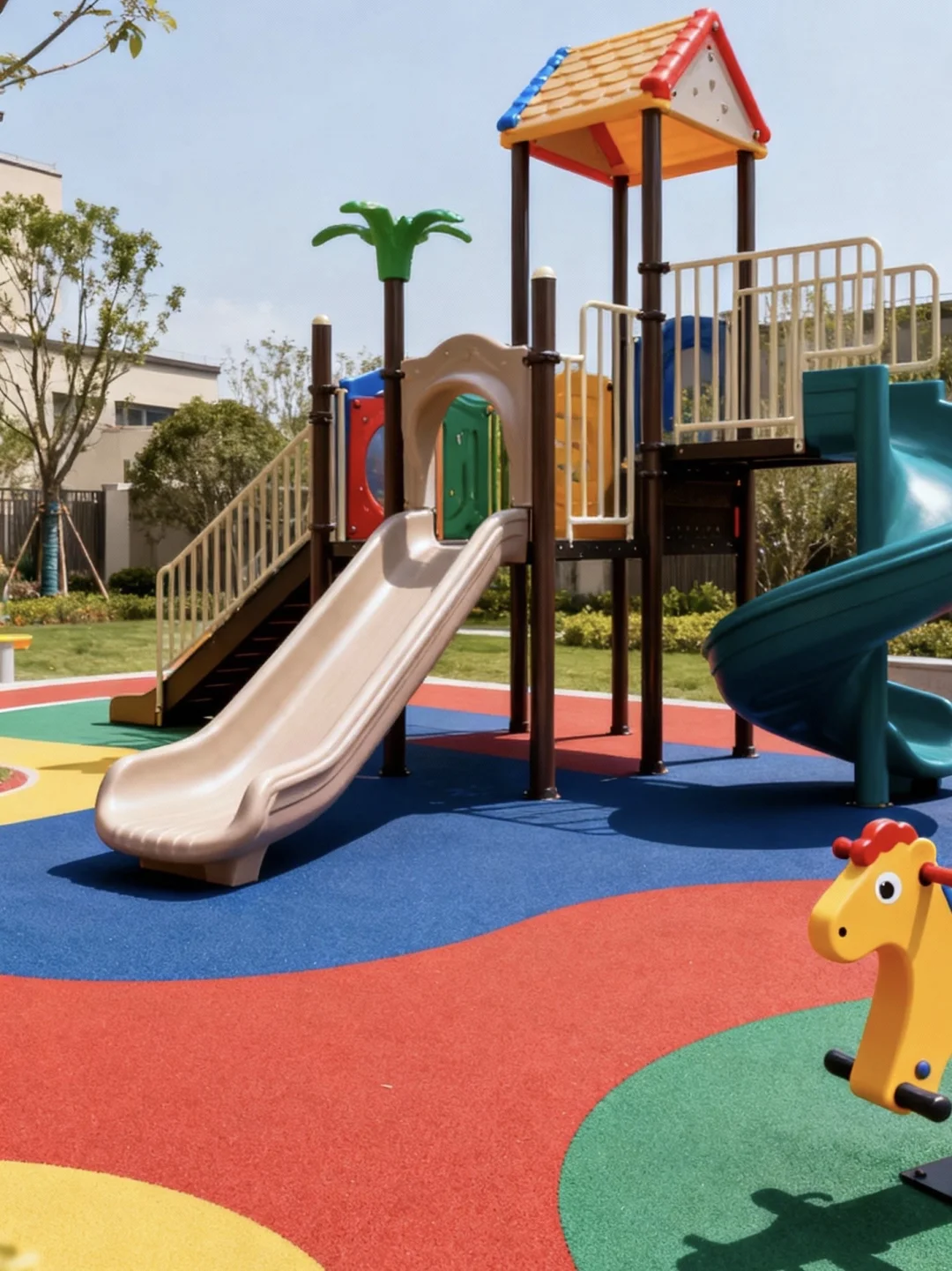 小区公园EPDM地面：安全环保的选择与现代美