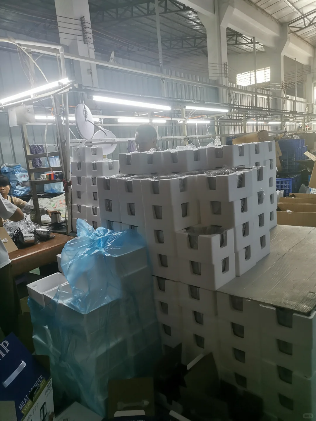 绞肉机流水线生产中