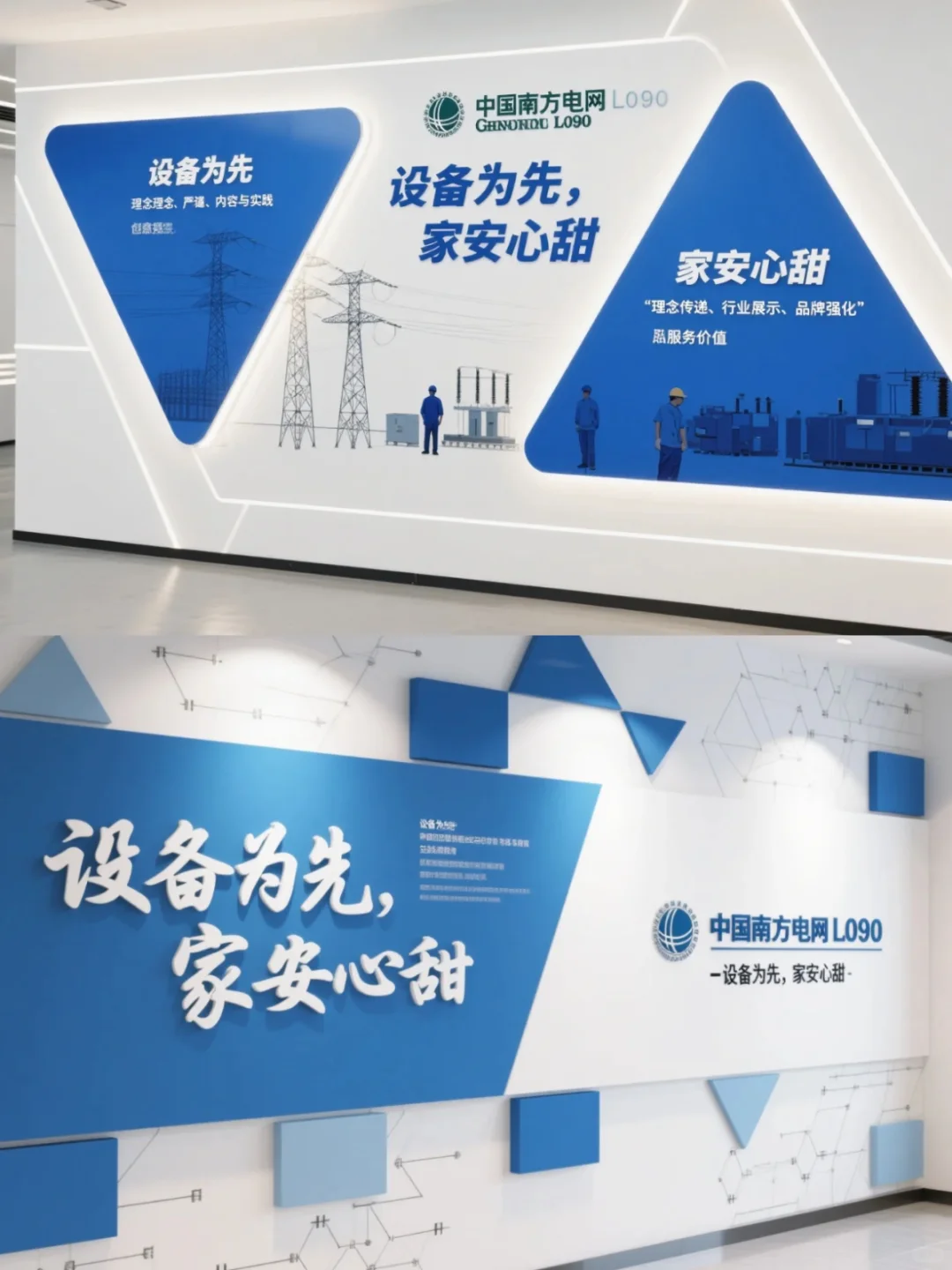 电网文化墙，把设备保障讲得很扎实