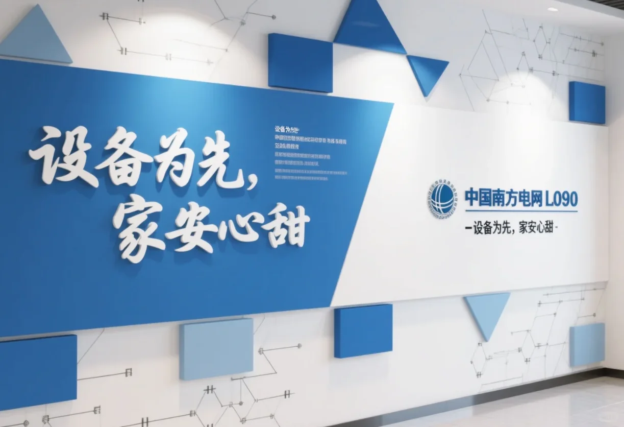 电网文化墙，把设备保障讲得很扎实