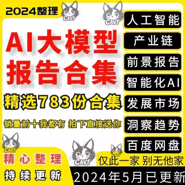 2024年人工智能AI大模型产业链前景报告