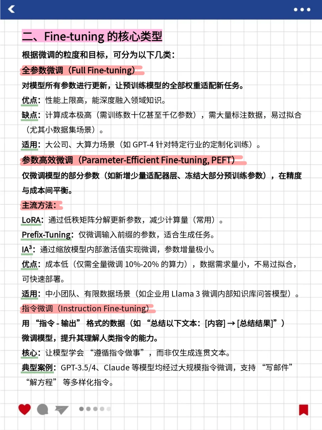 每天吃透一个LLM知识点 | Fine-tuning