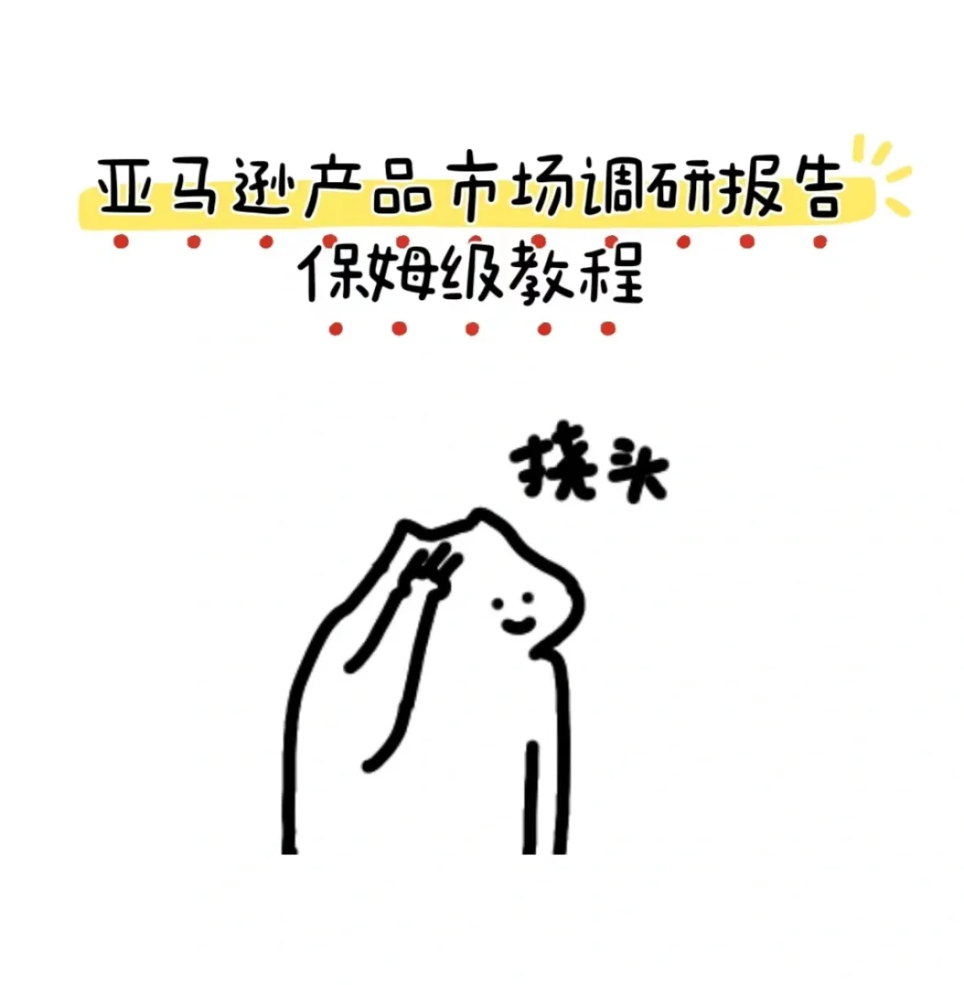 保姆级教程 亚马逊高阶产品市场调研报告