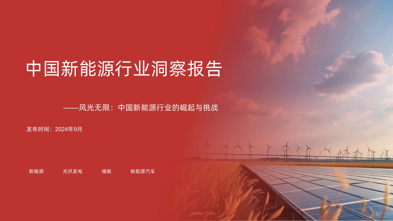 2024年新能源行业洞察报告