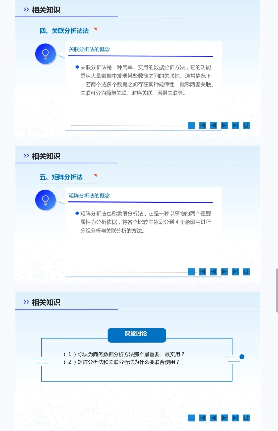 商务数据分析与应用课程教学PPT课件教案