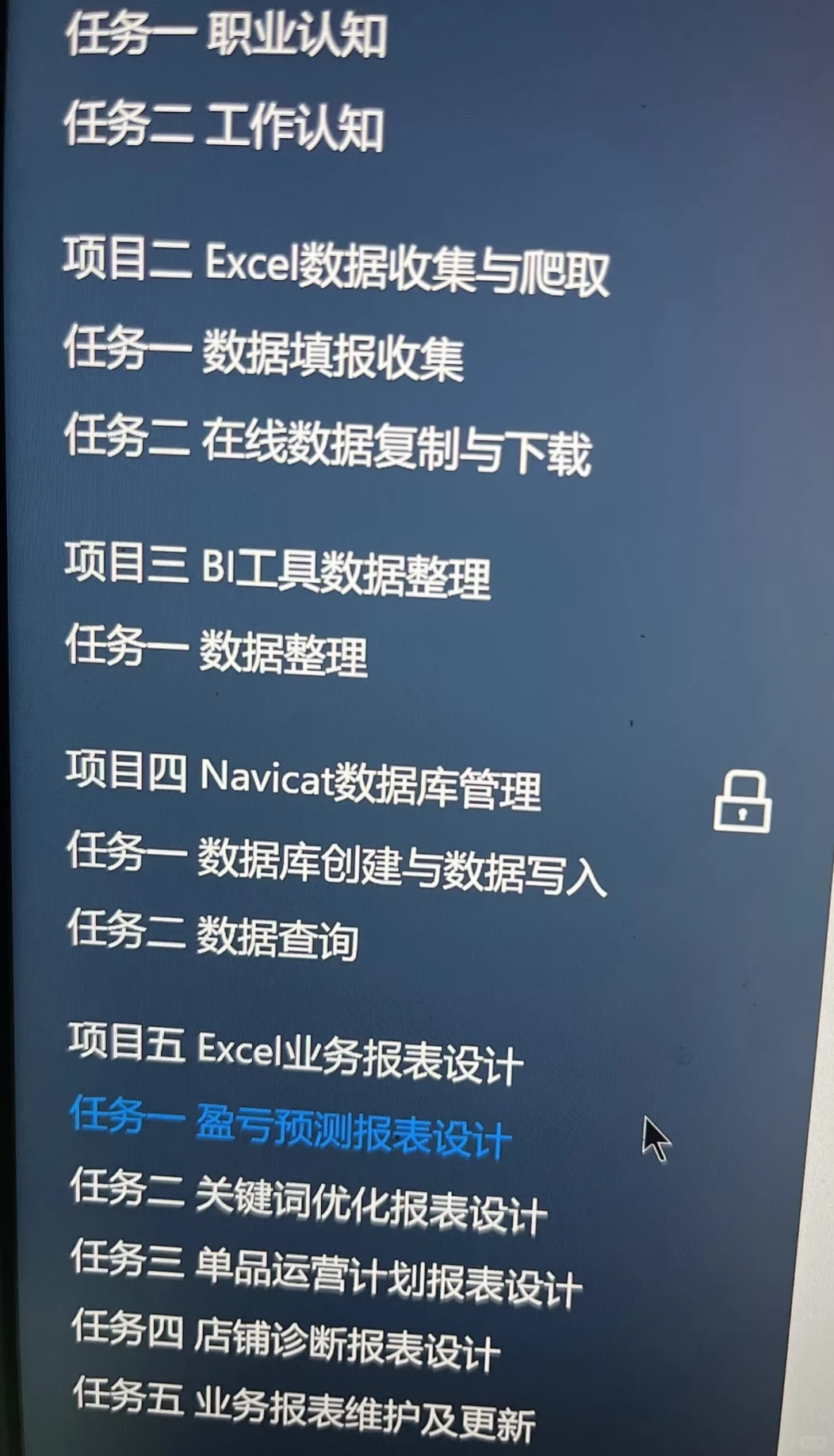商务数据分析理实一体化实训答案