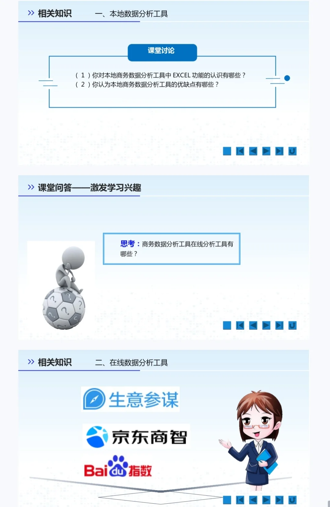 商务数据分析与应用课程教学PPT课件教案