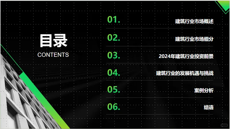 建筑行业市场展望及2024年投资前景分析