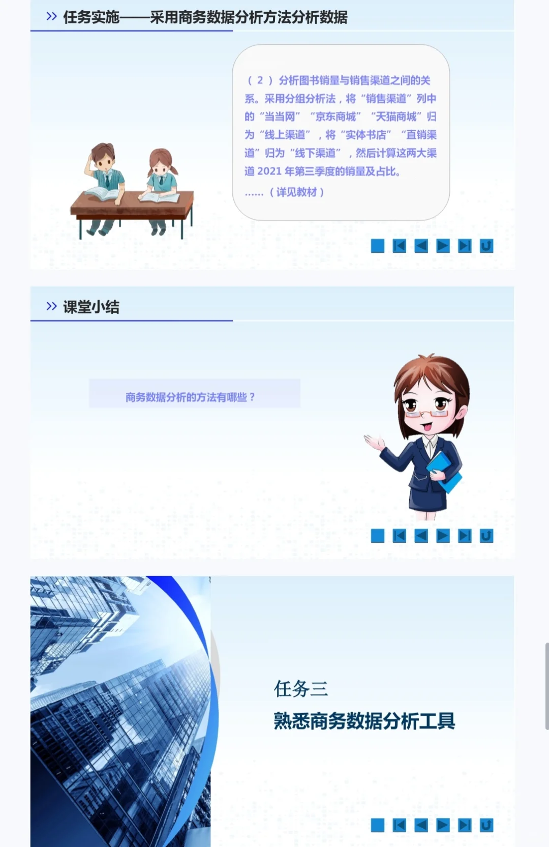 商务数据分析与应用课程教学PPT课件教案