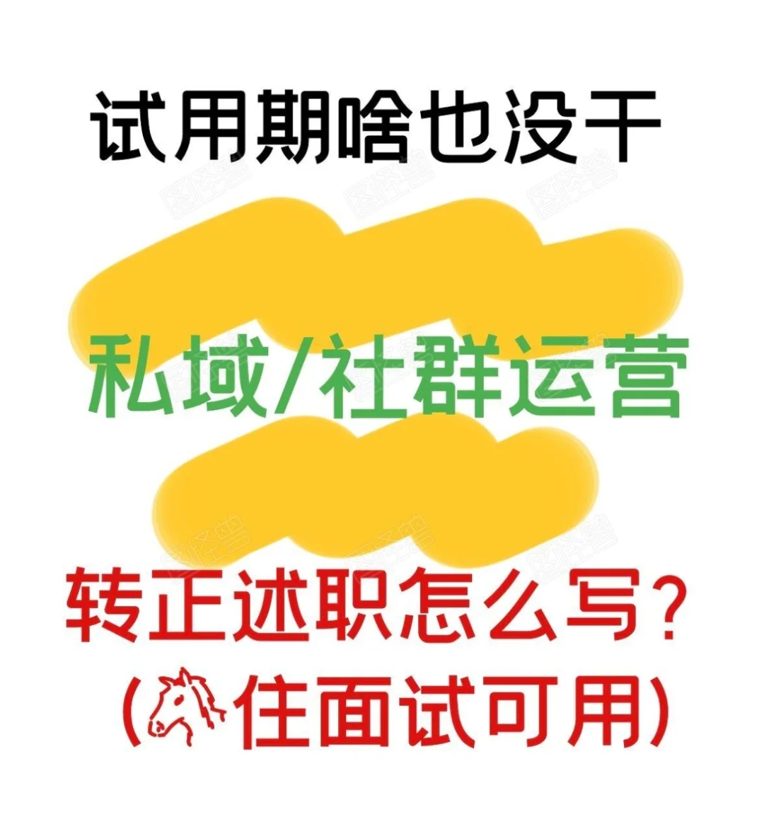 试用期啥也没干,私域转正述职怎么写?通用