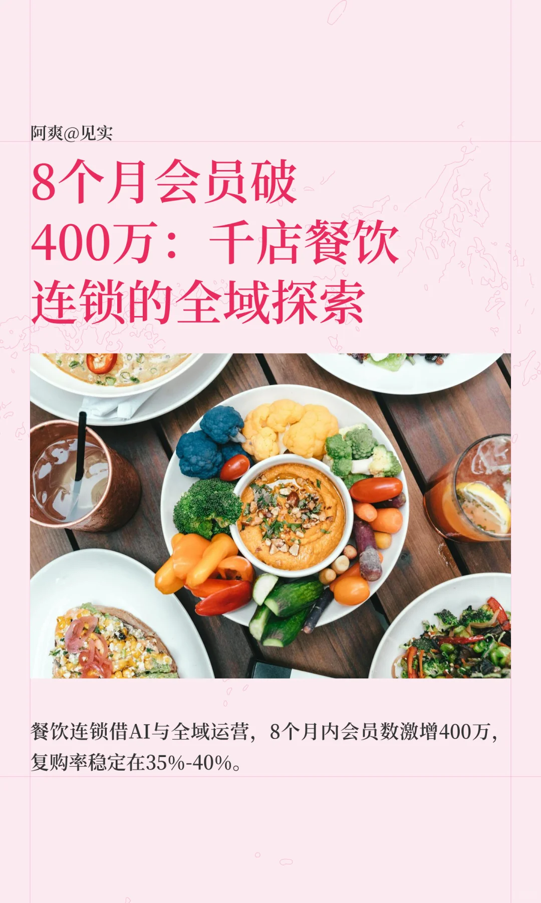 8个月会员破400万:千店餐饮的全域探索