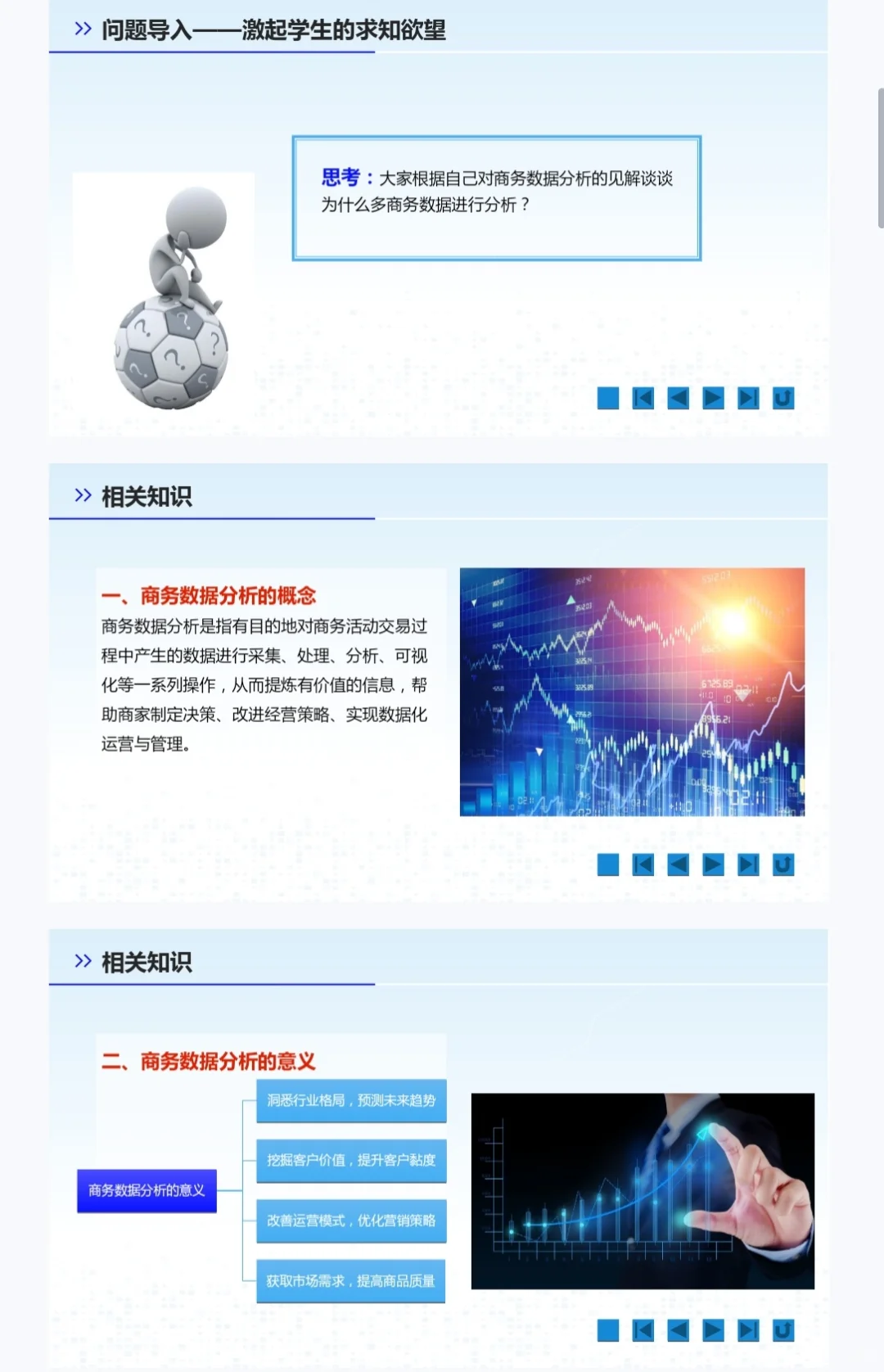 商务数据分析与应用课程教学PPT课件教案