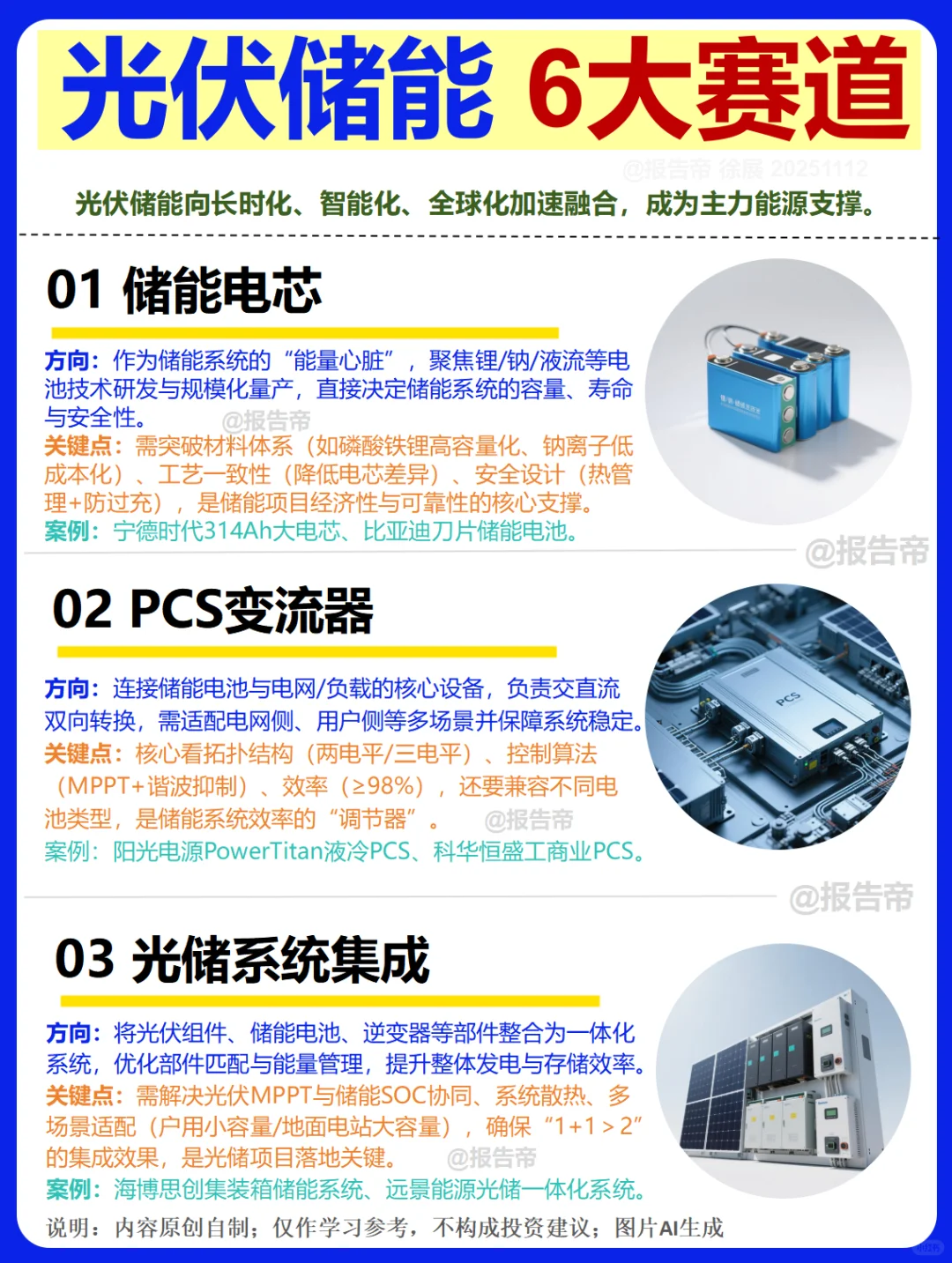 光伏储能 产业图鉴～1天1条产业链