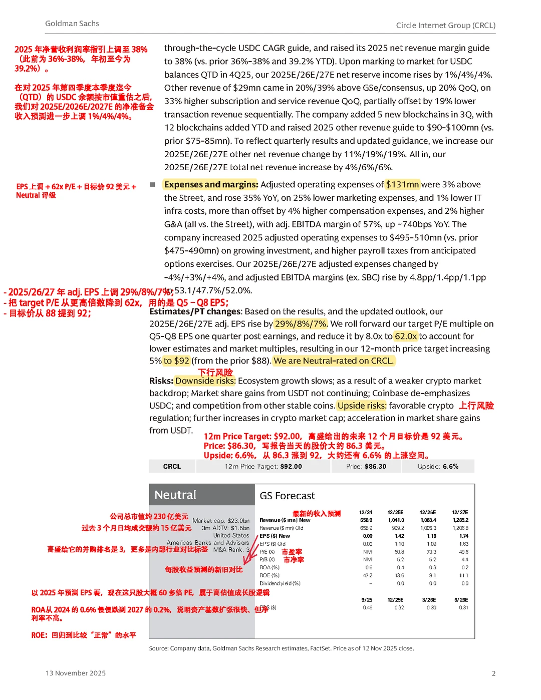 带你读懂高盛的Circle研报+相关知识点