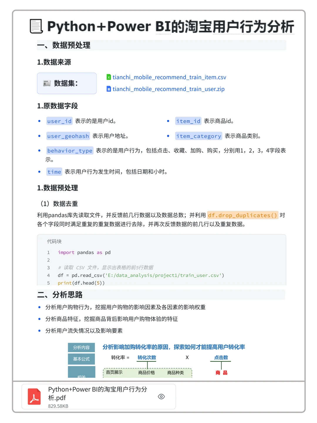 10个可以写进简历的真实数据分析项目