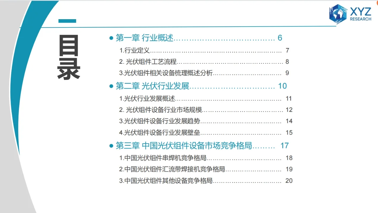 中国光伏组件设备市场深度调研分析报告