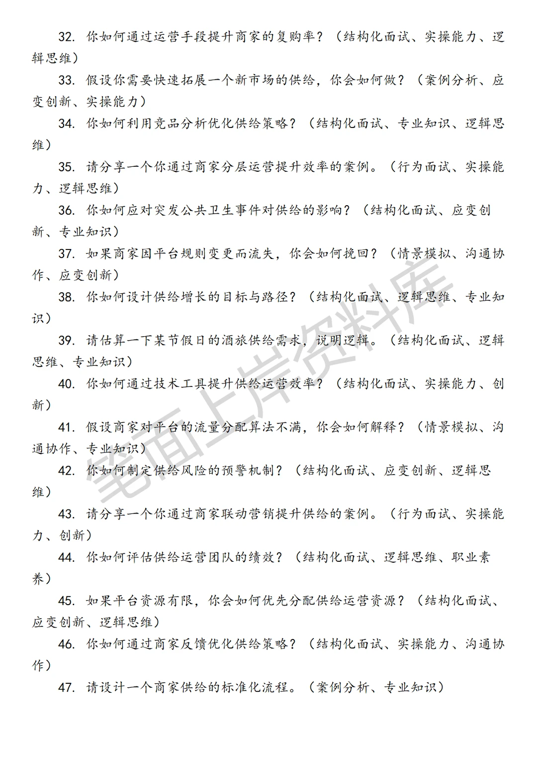 酒旅商家供给运营经理