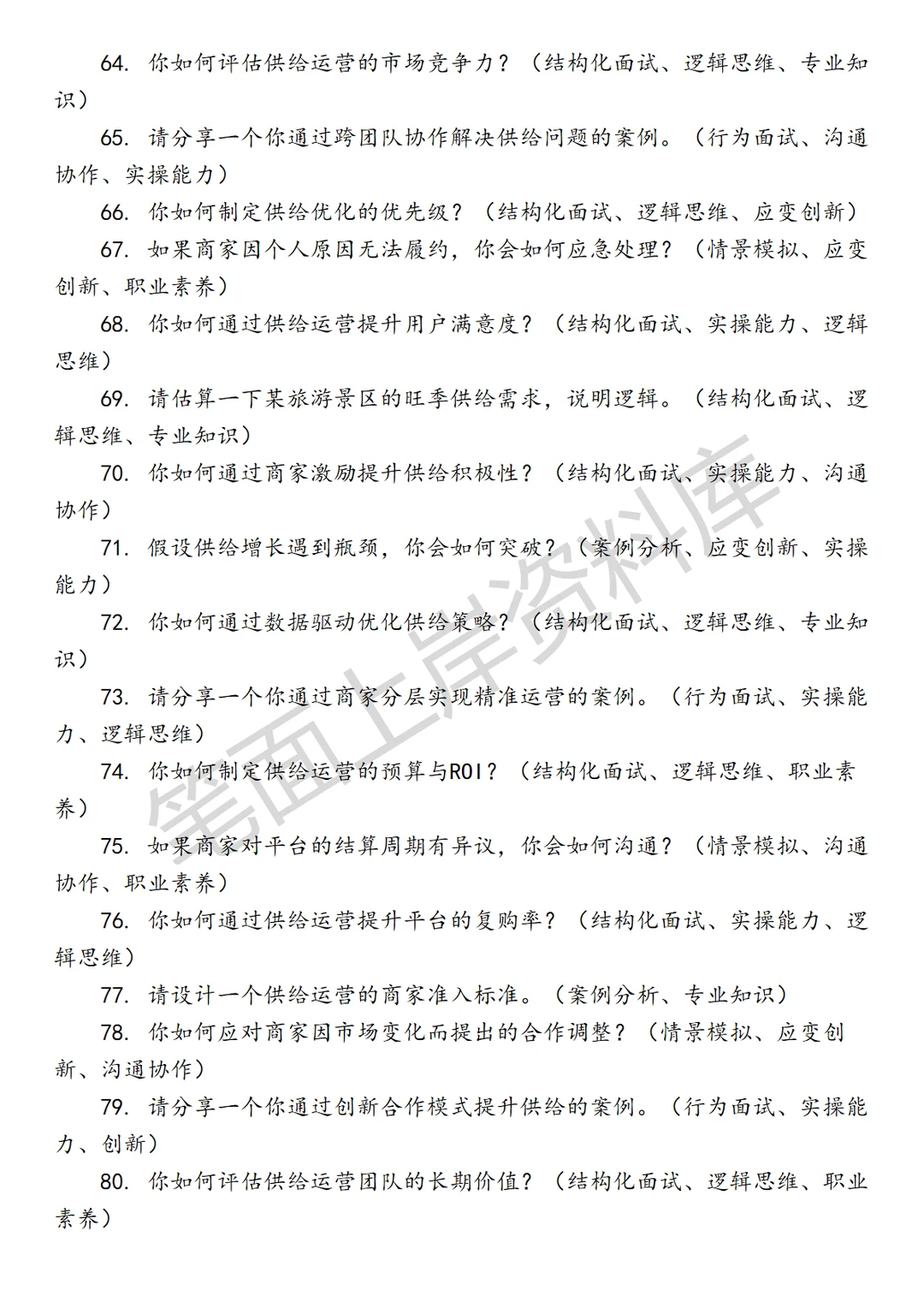 酒旅商家供给运营经理