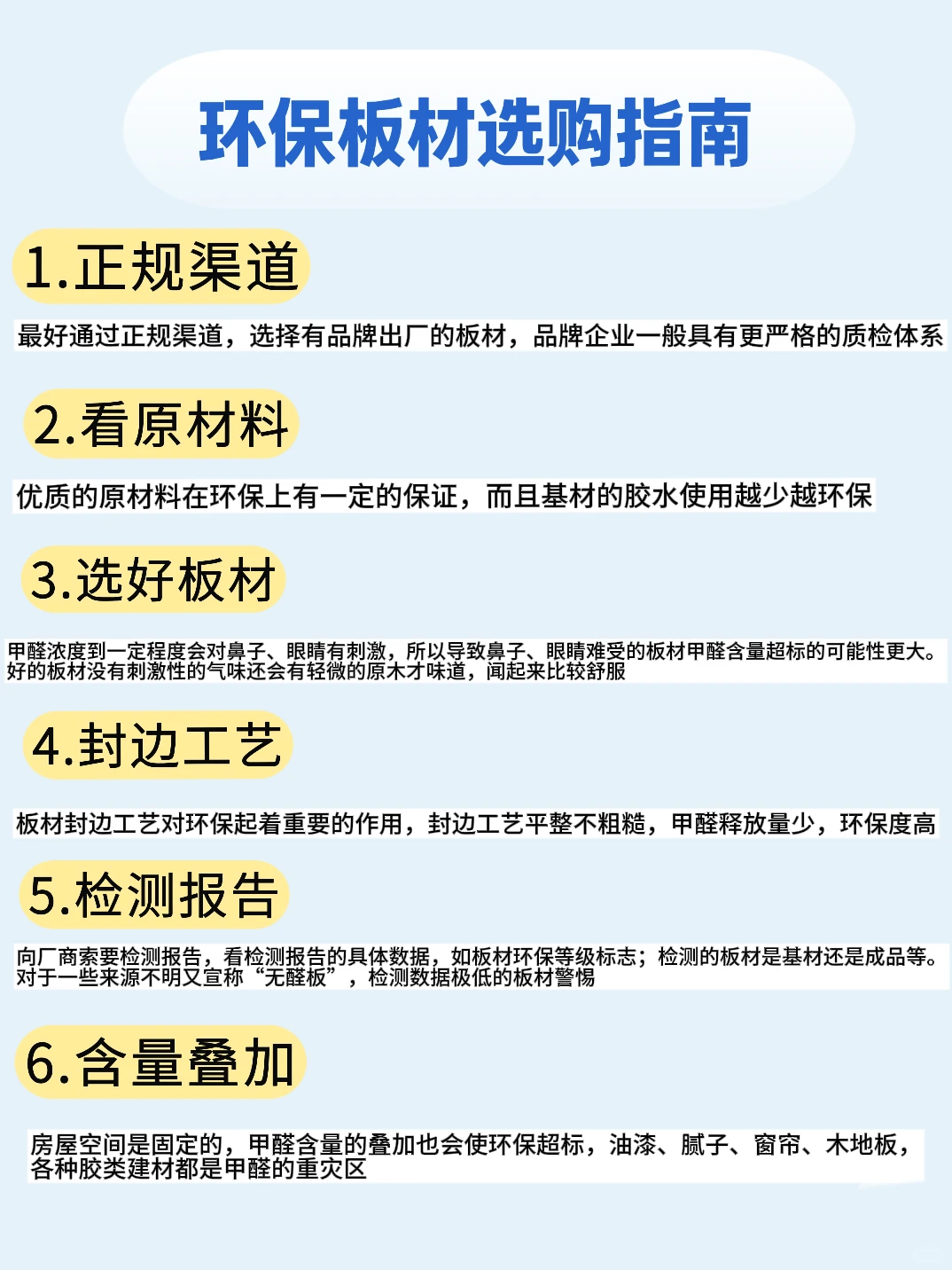 板材人必看! 一分钟看懂板材环保等级!!