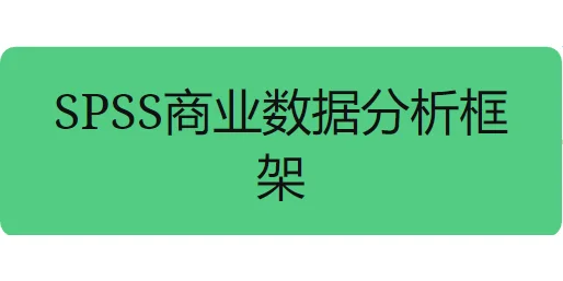 spss商业数据分析框架来啦!一网打尽?