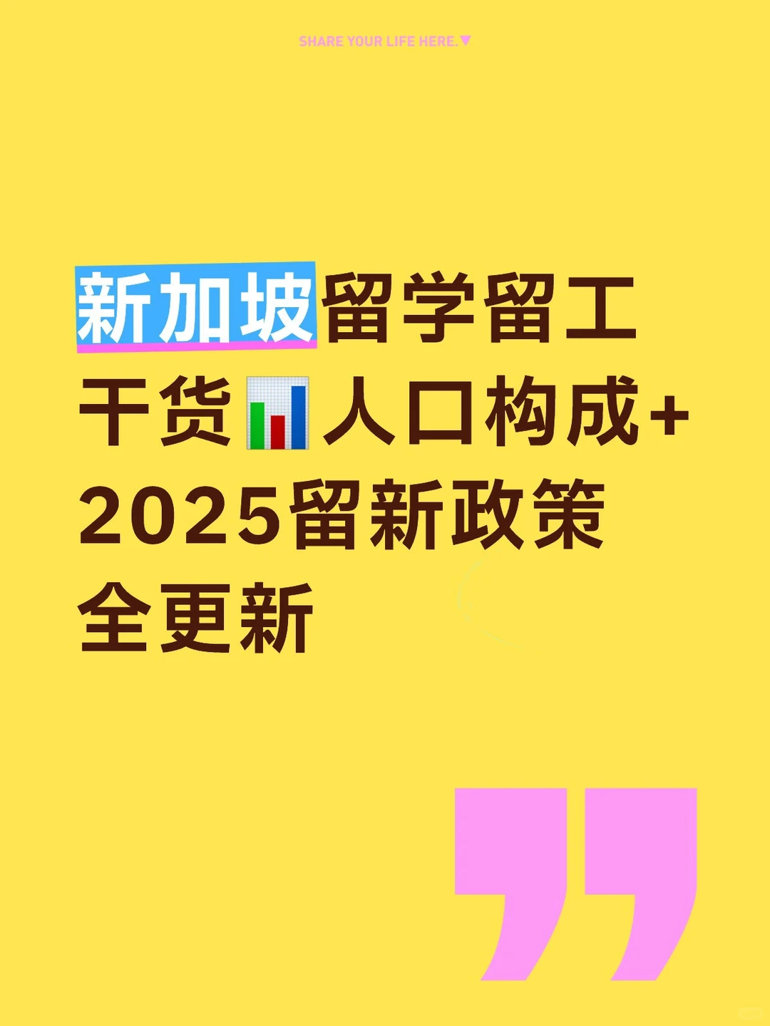 新加坡留学干货#人口构成+2025留新政策