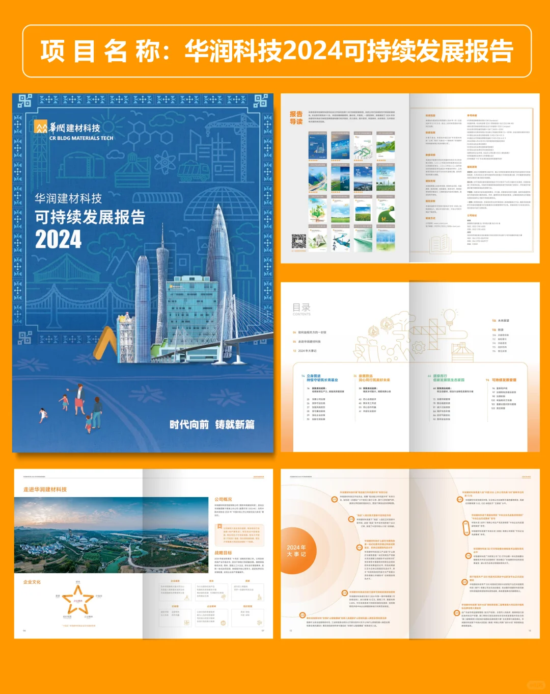 华润建科技2024年ESG可持续发展报告设计分享