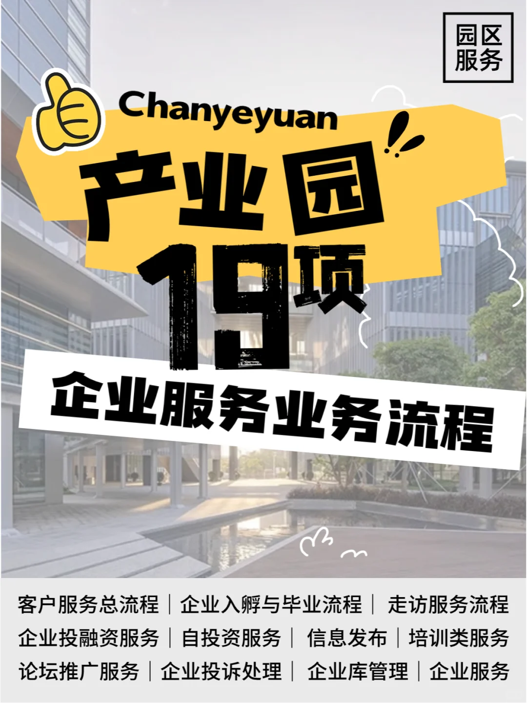 19项产业园典型企业服务流程（带流程图）