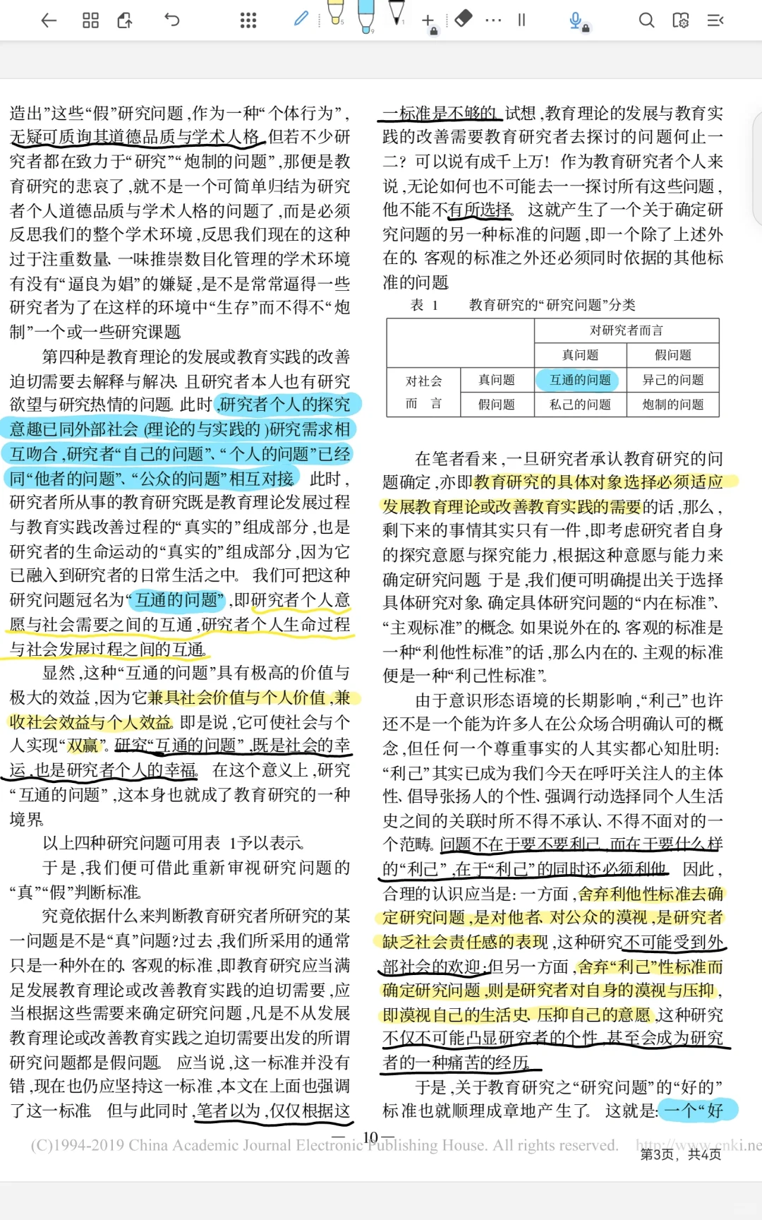 研究问题：异己、私己、炮制、联通