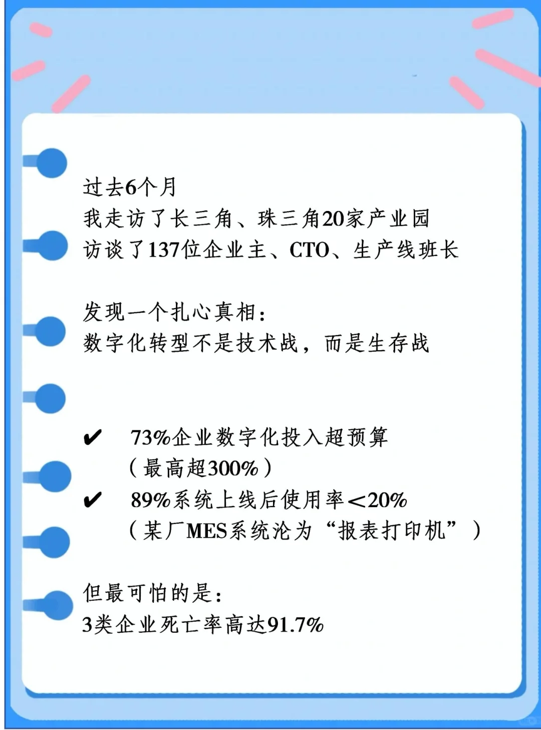 数字化转型：91.7%企业死在这3步
