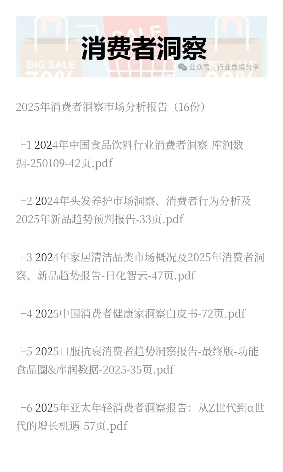 2025年消费者洞察市场分析报告(16份)