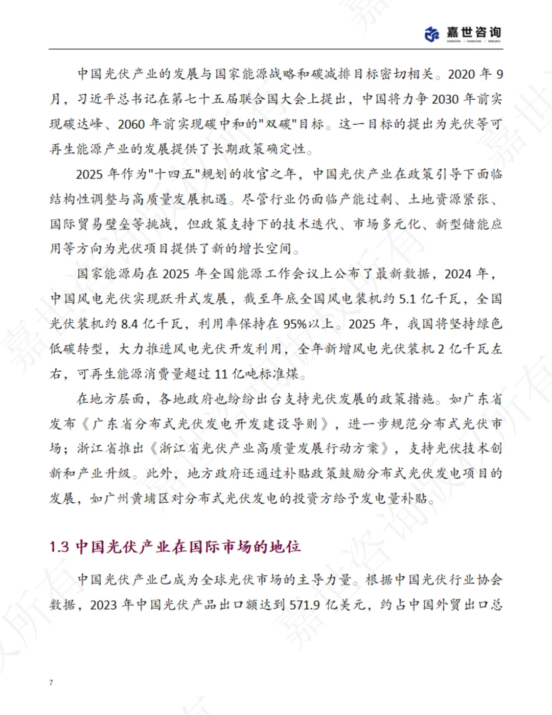 2025中国新能源光伏行业现状报告 | 31页