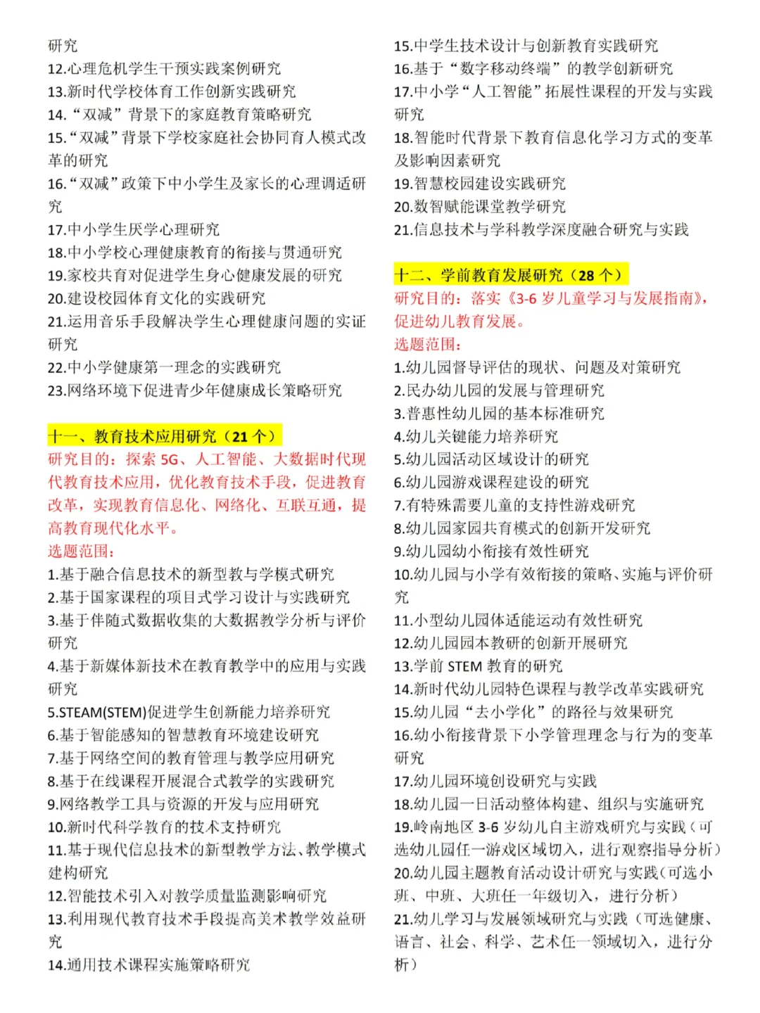 25年教育学课题选题免费参考322个❗️