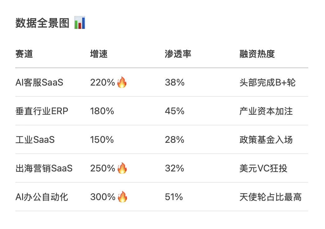2025上半年中国SaaS黑马赛道Top 5