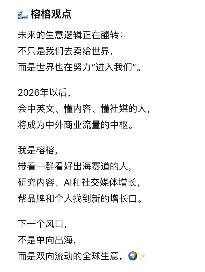 2026年风口:反向出海?