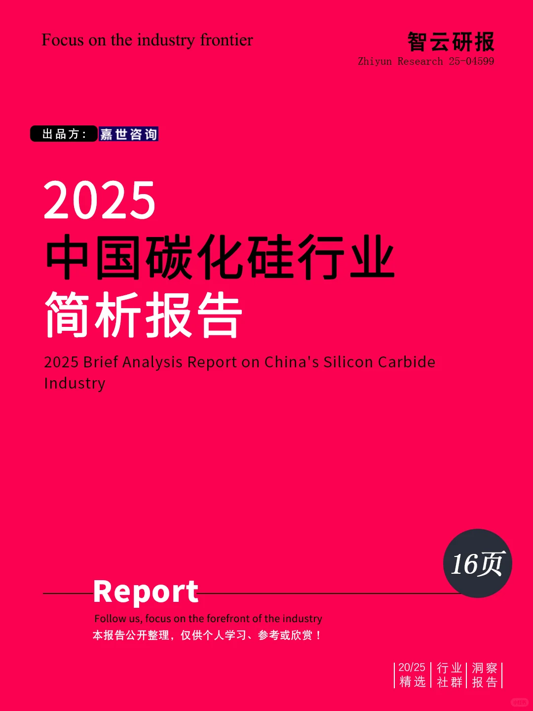 ?解读2025中国碳化硅行业简析报告精华