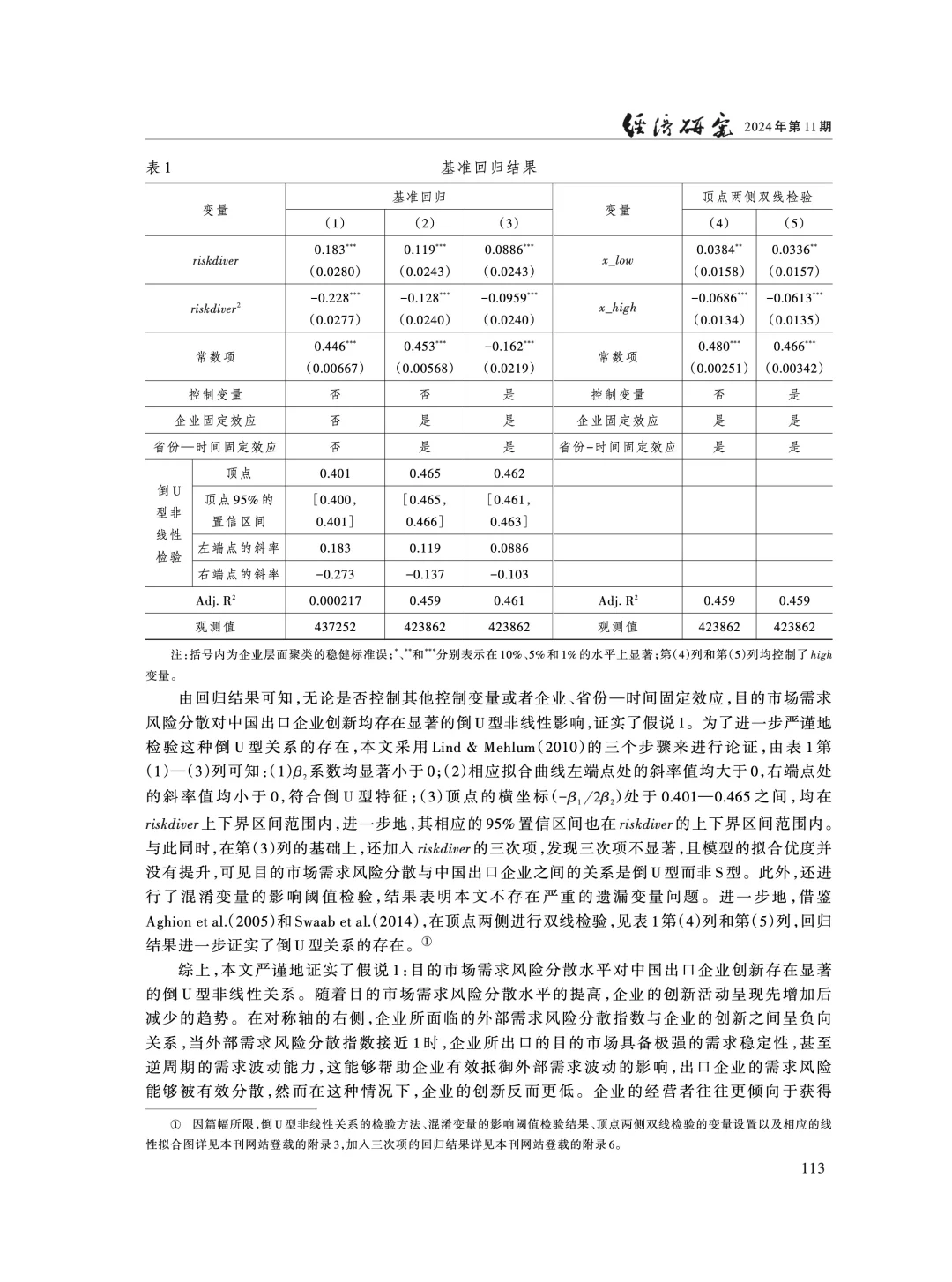 《经济研究》:外需风险分散影响企业创新