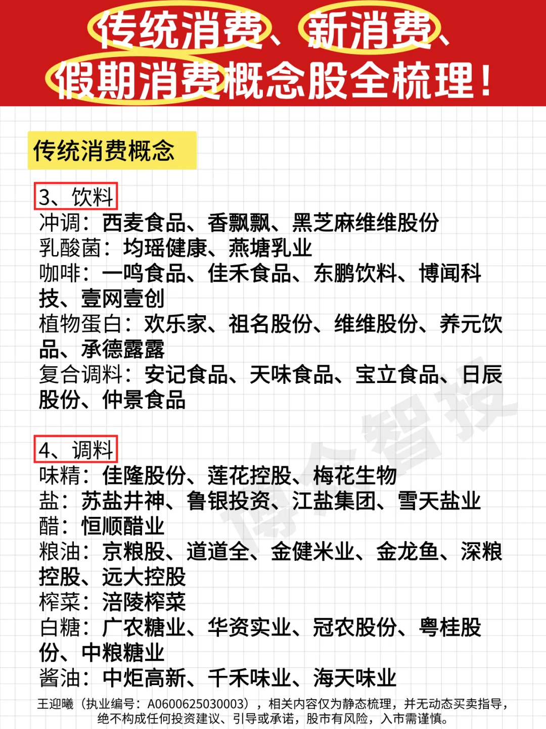 传统消费、新消费、假期消费概念股全梳理！
